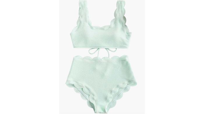 ZAFUL - Scalloped Tankini Set, $35.99 (amazon.com)